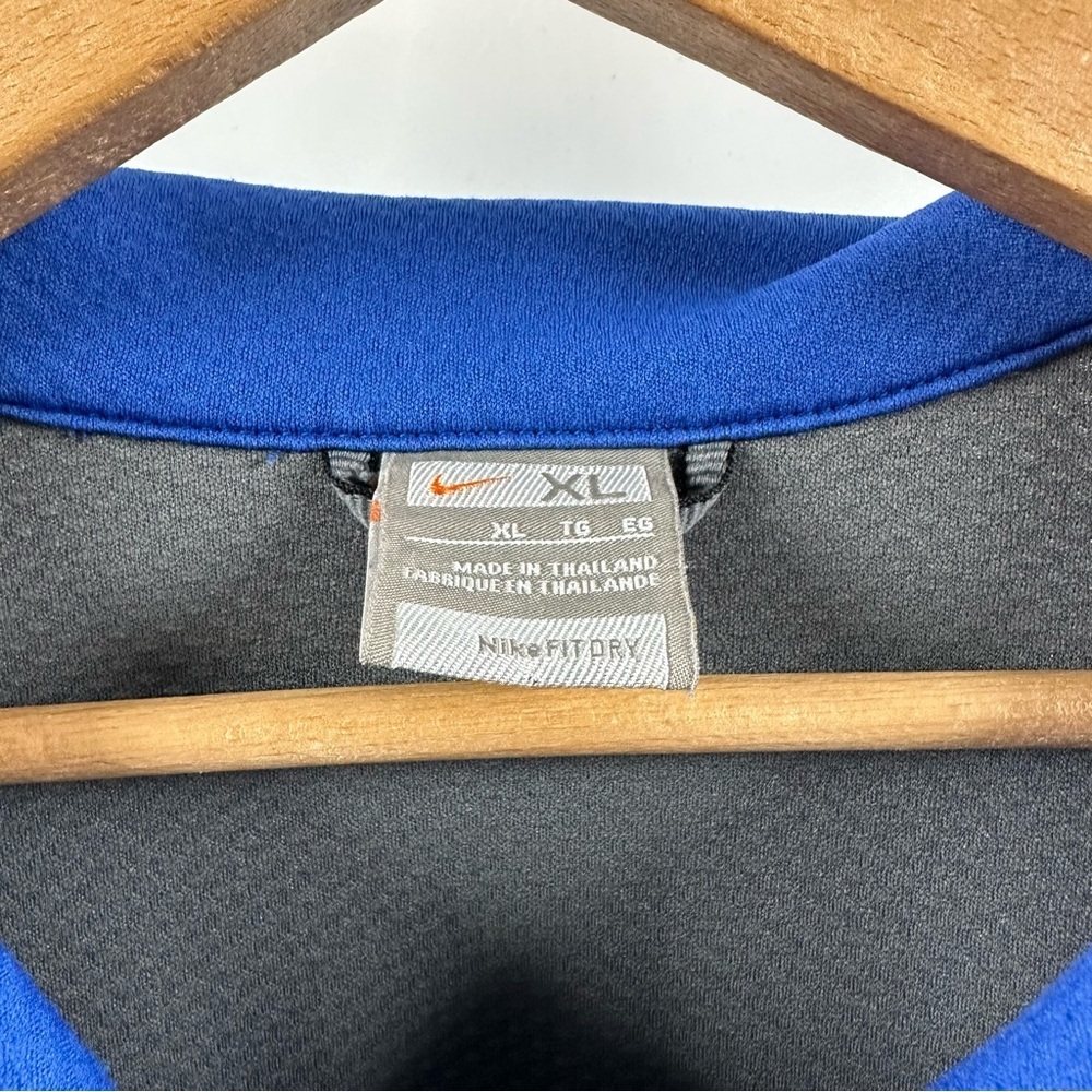 NikeFit Cobalt Blue & Grey Quarter Zip Pullover – Size XL - Picture 5 of 6